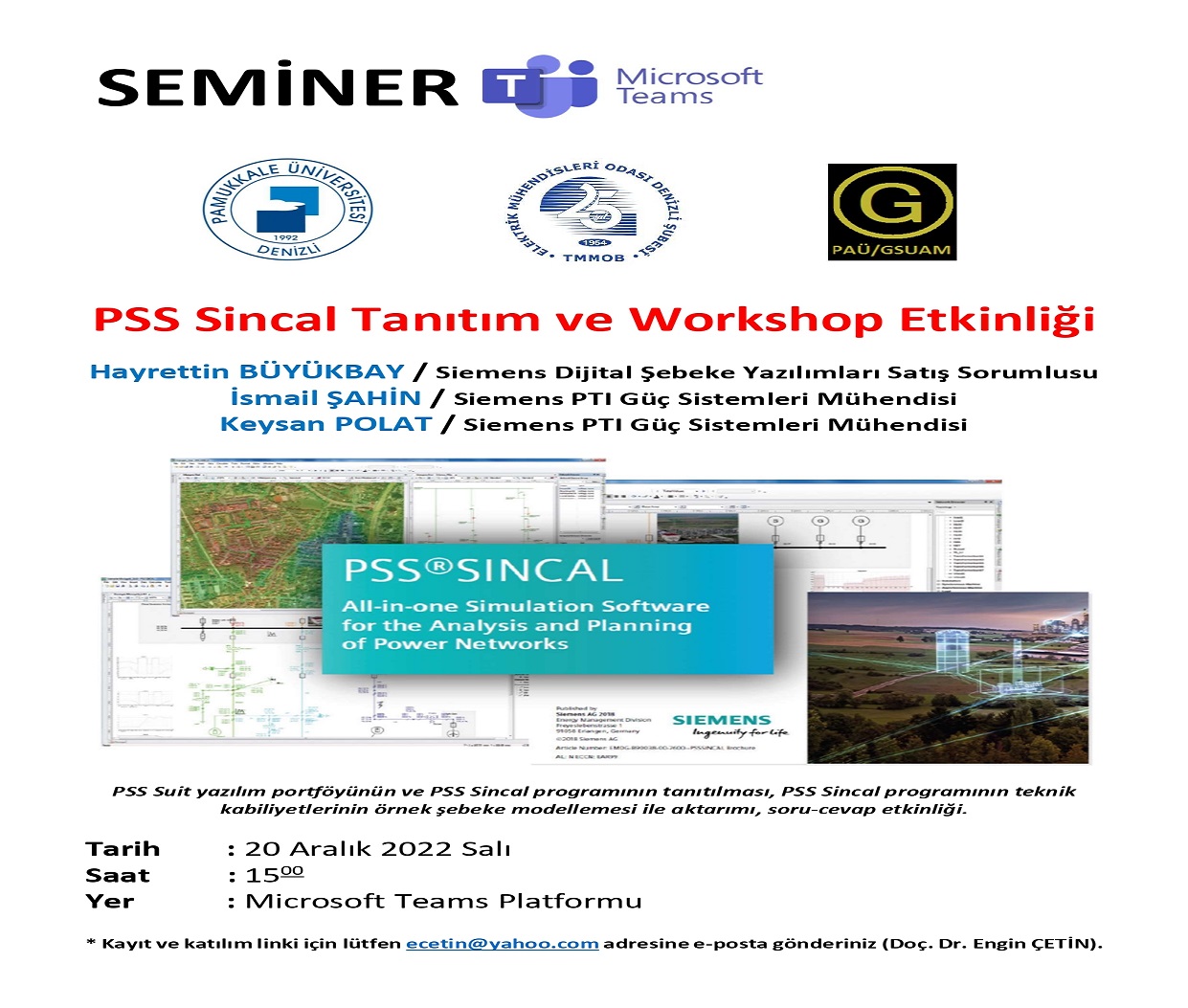PSS SİNCAL TANITIM VE WORKSHOP ETKİNLİĞİ